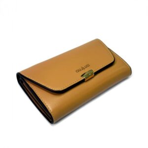 Carteira Mini Glamour Ocre