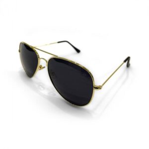 Óculos Essential Aviador Dourado (Lente Preta)