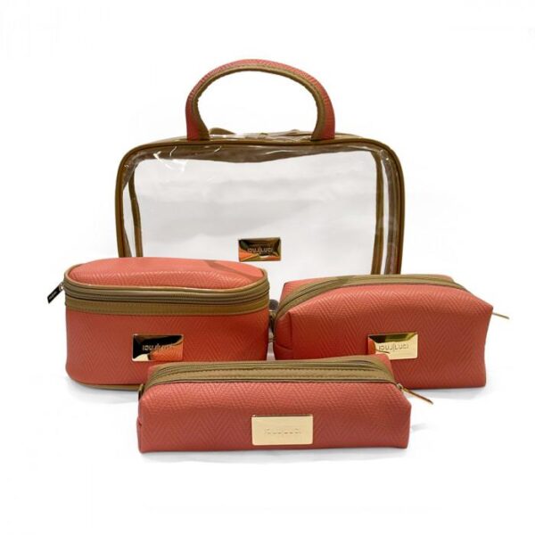 Conj Nécessaire Rosa Chic (4 pcs)