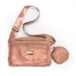 Bolsa tira colo nylon (Rosa)