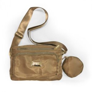 Bolsa tira colo nylon (Bege)