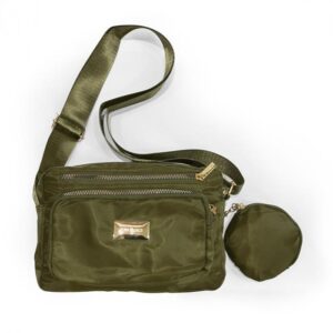 Bolsa tira colo nylon (Verde Musgo)