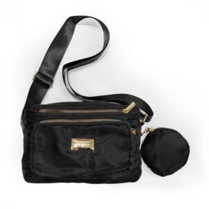 Bolsa tira colo nylon (Preta)