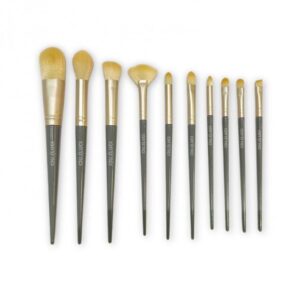 Conjunto 10 pinceis standard (Dorado com cinza)