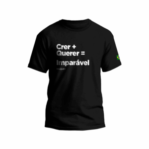 Camiseta crer + querer = imparável (PP)