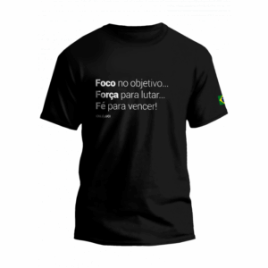 Camiseta foco força e fé Luci Luci (PP)