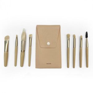 Conj 8 mini pinceis cor Nude (Pincel de bolsa)