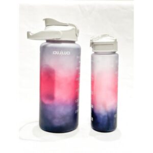 Garrafa Personalizada Luci Luci (Preto, Vermelho e Cinza) - com 2 unidades.