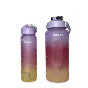 Garrafa Personalizada Luci Luci (Laranja, Rosa e Lilás) - com 2 unidades.