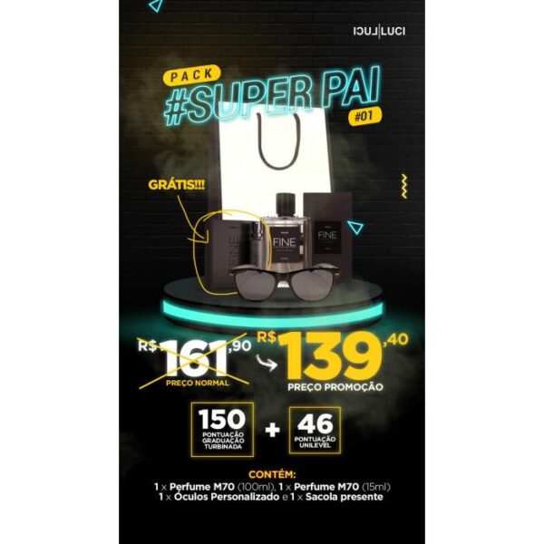 PACK SUPER PAI (CLASSIC PRETO)