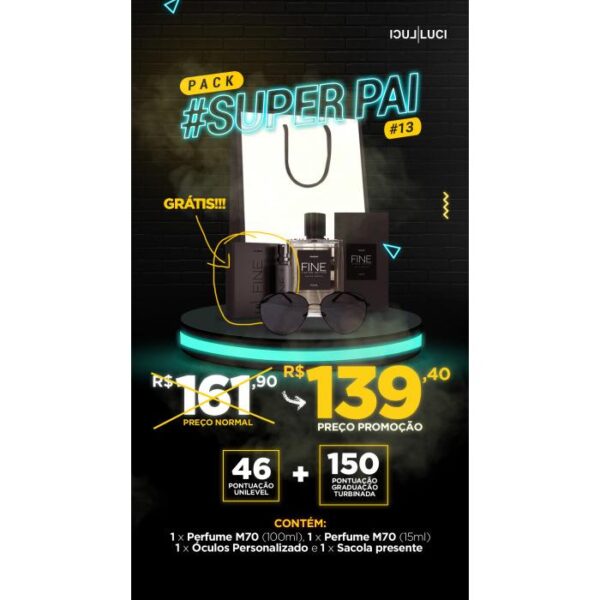 PACK SUPER PAI (AVIADOR PRETO)