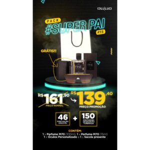 PACK SUPER PAI (ELECTRA ONCE/DETALHE DOURADO)