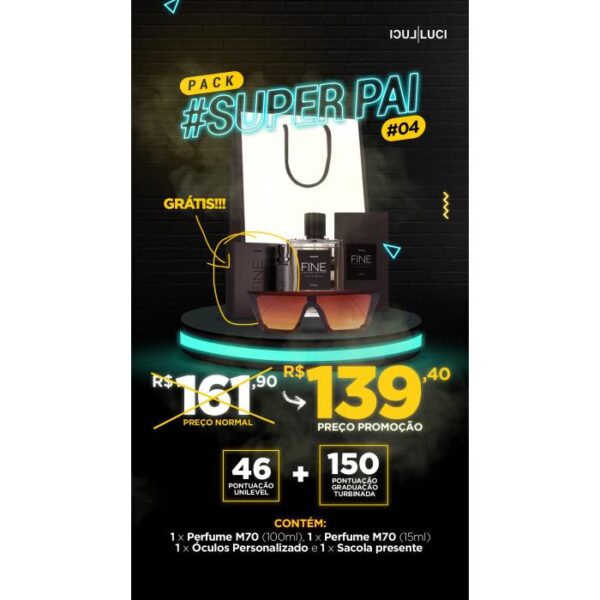 PACK SUPER PAI (ELECTRA MARROM)