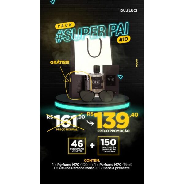 PACK SUPER PAI (LIFE STYLE PRETO FOSCO)
