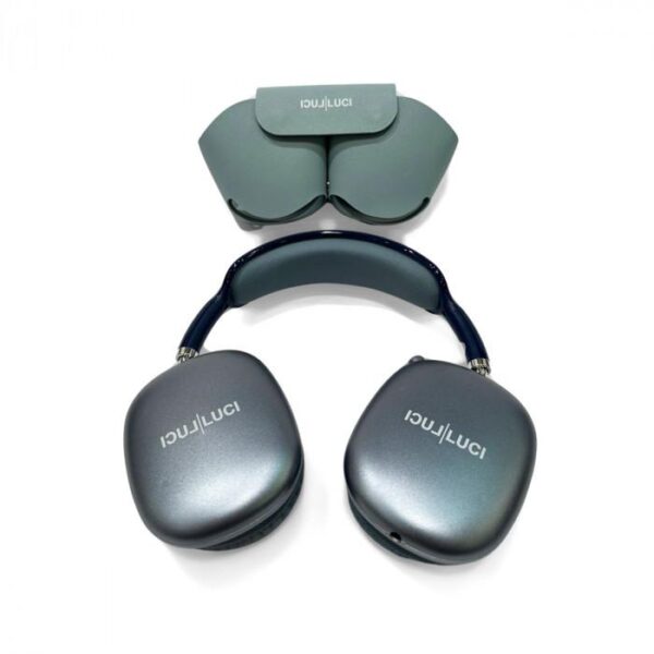 Fone de ouvido sem fio almofada com case (Azul)
