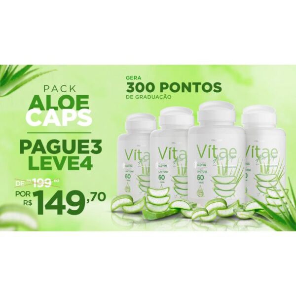 Pack Aloe caps (Pague 3 leve 4)