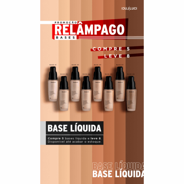Liquidação - Pack base liquida (Pague 5 leve 8)