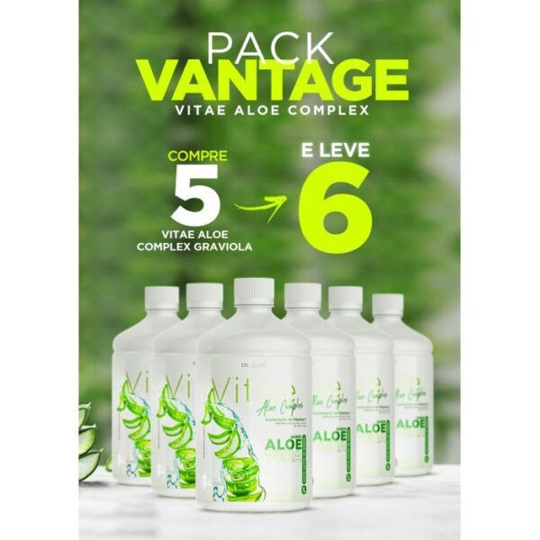 PACK VANTAGE PAGUE 5 LEVE 6  - VITAE ALOE COMPLEX (SABOR NATURAL)
