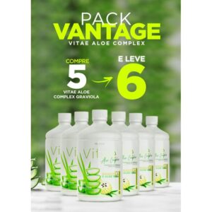 PACK VANTAGE PAGUE 5 LEVE 6 - VITAE ALOE COMPLEX (SABOR GRAVIOLA).