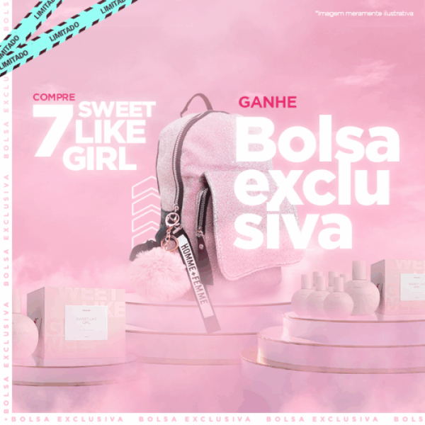 Pack sweet like girl - (Ganha Mochila exclusiva)