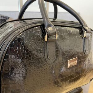Conj Mala+Bolsa Luci Luci Elements (Preto brilho/Jacaré) - Imagem 2