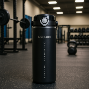 Garrafa de Alumínio Luci Luci Elements (Preta)