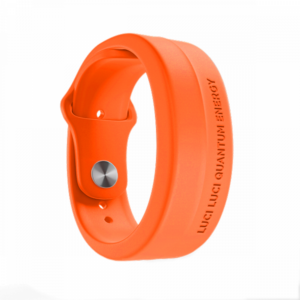 Pulseira silicone magnética quantum energy - Laranja