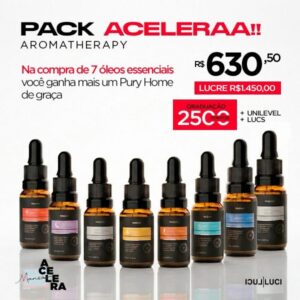 PACK ACELERAA AROMATHERAPY (Compre 7 Oil Blends Ganhe mais 1)