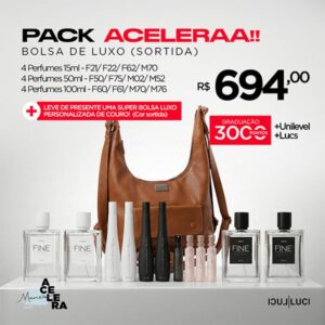 PACK ACELERAA 12 Perfumes (100ml/50ml/15ml) - Bolsa de Luxo (Sortida)