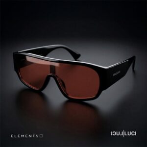 Óculos Luci Luci elements Tom Rider Preto lentes Amarelas