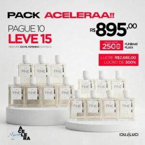 PACK ACELERAA PAGUE 10 LEVE 15 Perfumes Femininos 100ml