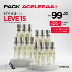 PACK ACELERAA PAGUE 10 LEVE 15 Perfumes Femininos 6ml