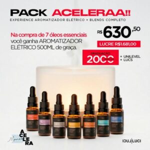 PACK ACELERAA EXPERIENCE (Aromatizador Elétrico + Blends Completo)
